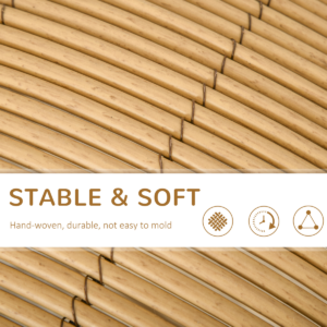 PawHut Wicker Cat Bed Elevated Rattan with Cushion