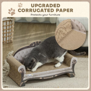 PawHut Cat Scratching Board with Catnip Brown