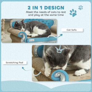 PawHut 2 in 1 Cat Scratching Board with Catnip