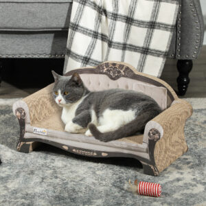 PawHut Cat Scratching Board with Catnip Brown